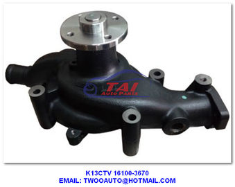 K13ctv Hydraulic Power Steering Pump , K13c Engine Water Pump For Hino Oem 16100-3670