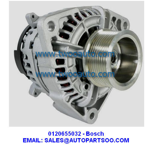 0120655032 - Bosch Alternator 24V 80A (Pulley 8S) 0 120 655 032