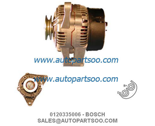 0120335006 0986038710 - BOSCH Alternator 12V 70A Alternador