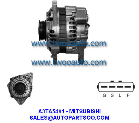 A3TA5491 MD374904 - MITSUBISHI Alternator 12V 100A Alternadores