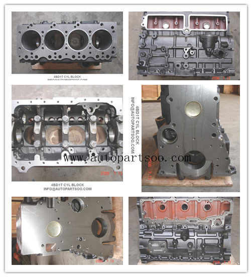 ISUZU 4BD1T Engine Cylinder Block , ISUZU High Performance Spare Parts