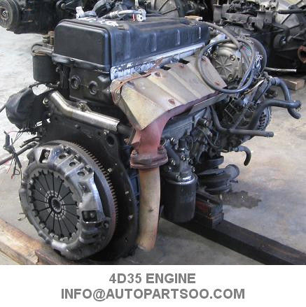 2nd Hand Fuso Mitsubishi 4D35 Engine Assy , Mitsubishi Diesel Engine Parts