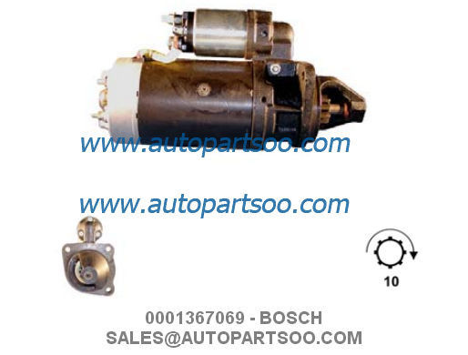 0001367069 - BOSCH Starter Motor 12V 3KW 10T MOTORES DE ARRANQUE