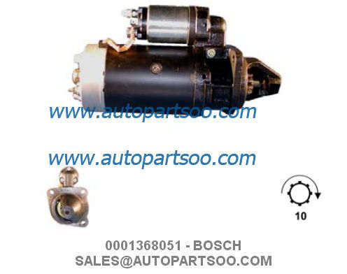 0001368051 0986013770 - BOSCH Starter Motor 24V 4KW 10T MOTORES DE ARRANQUE