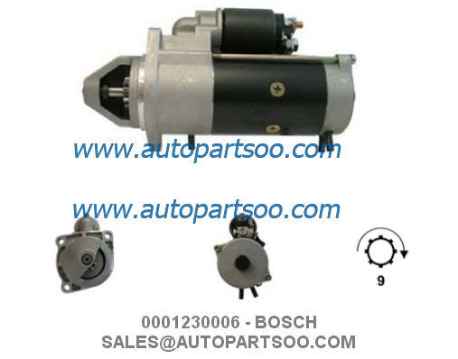 0001230006 0001230014 - BOSCH Starter Motor 12V 3KW 9T MOTORES DE ARRANQUE