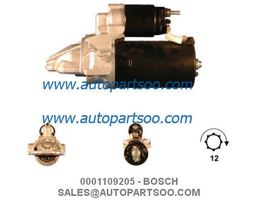 0001109205 0001109304 - BOSCH Starter Motor 12V 2KW 12T MOTORES DE ARRANQUE