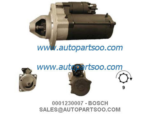 0001230007 0001230010 - BOSCH Starter Motor 12V 3KW 9T MOTORES DE ARRANQUE