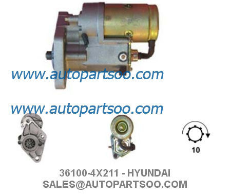 36100-4X210 36100-4X211 - HYUNDAI Starter Motor 12V 2.2KW 10T MOTORES DE ARRANQUE
