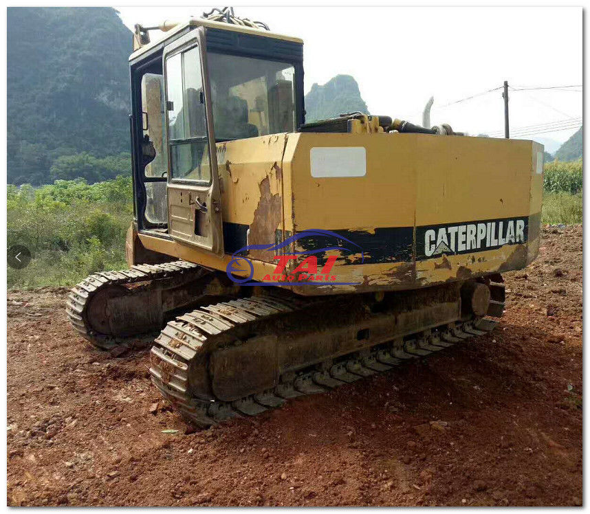 Construction CAT E120B Excavator Original Used Excavator Yellow Color