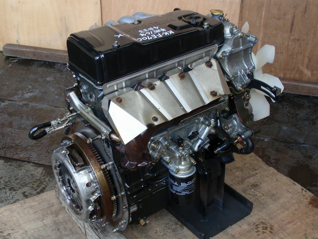 Diesel Mitsubishi Canter Engine , Japan Original Complete Car Engine Spare Parts 4D33 4D34 4D35