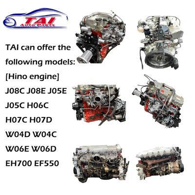Used Japanese Turbo Engine 5.9L Displacement 6 Cylinder Diesel Engine For Hino Truck