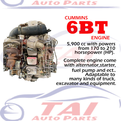 Good price Diesel 6BT Japanese Engine Parts Cummins Long Block For Truck Bus Generator online