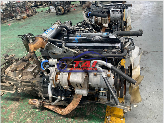 4HK1 Euro III Euro IV Isuzu Engine Spare Parts Assembly With Gearbox For NPR